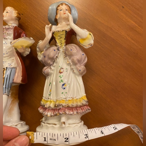 VINTAGE SET OF HAND PAINTED FERN OF JAPAN PORCELAIN FIGURINES - Picture 11 of 16